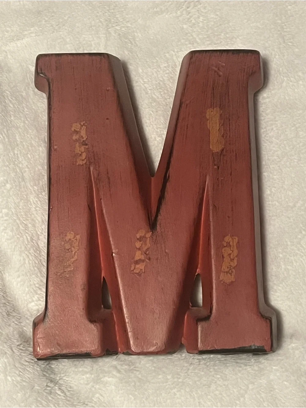 Decorative Rustic Red Letter 